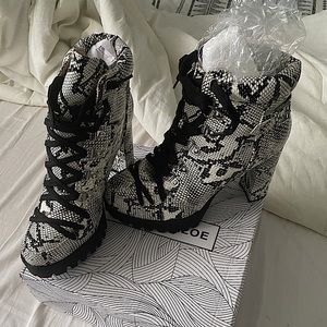 Snake skin boots